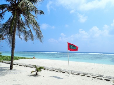 Kim's View on Hulhumale Beach, Kaafu Atoll, Maldives