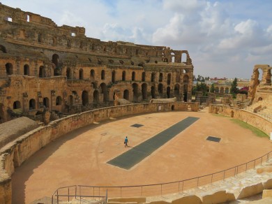 Kim's View in El Jem, Tunisia