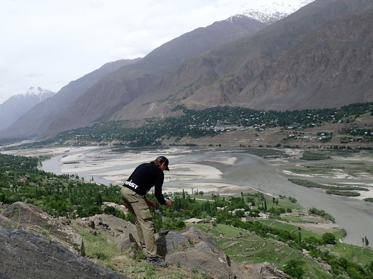 Kim's View of the Panj River near Bar Panja village, Afghanistan
