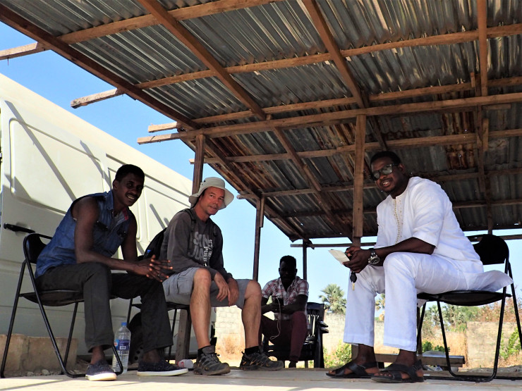 Just hangin' out during a state of emergency in Brusubi, Gambia