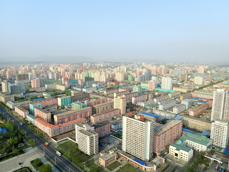 Kim's View from Juche Tower in Pyongyang, North Korea