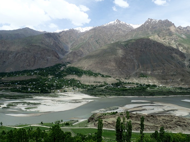 Kim's View of the Panj River near Bar Panja village, Afghanistan
