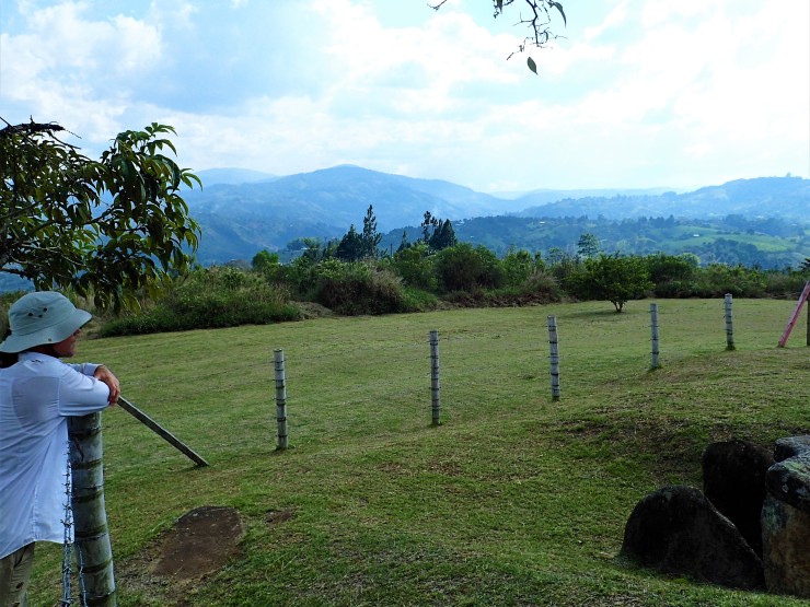 Kim's View of the Colombian Andes in the world's largest necropolis at San Agustin