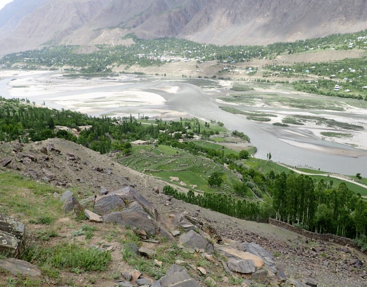Kim's View of the Panj River near Bar Panja village, Afghanistan