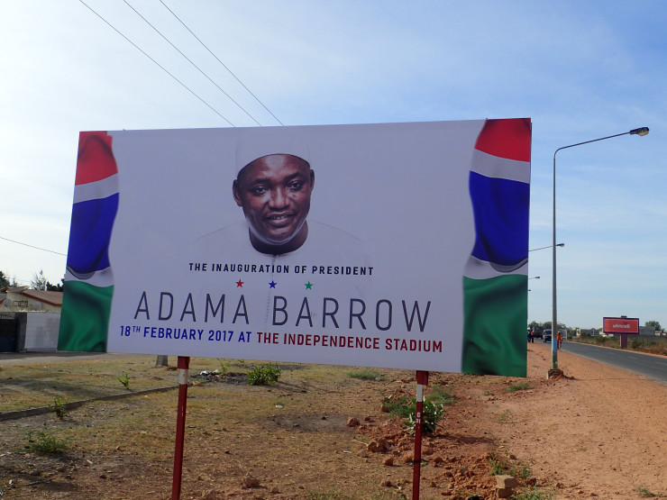 Gambia's new president. Banjul, Gambia