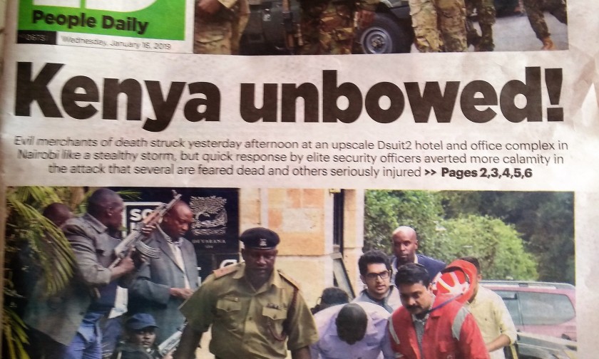 Yikes, Kim, I was 3 miles away from this terror attack in Nairobi, Kenya!