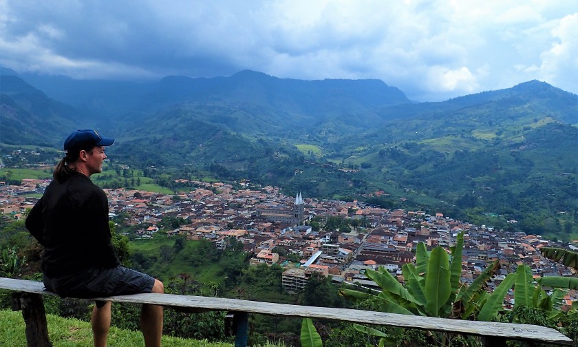 Kim's View from Cristo Rei in Jardin, Colombia