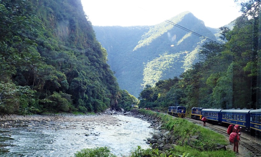 On the way to Machu Picchu on Peru Rail