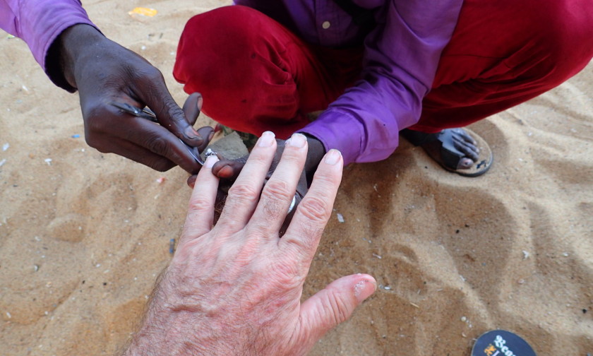 Yikes, Kim, look at those long nails!