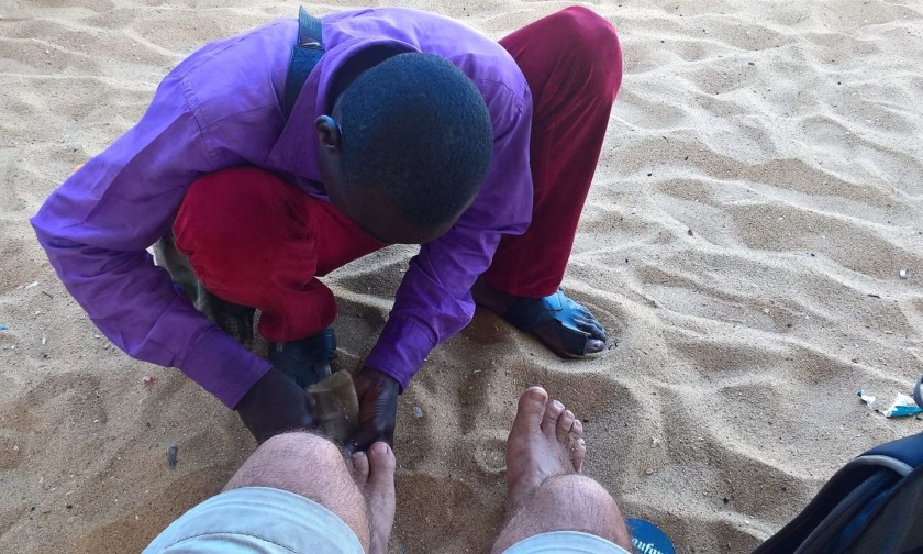 The world's best mani-pedi service in Cotonou, Benin