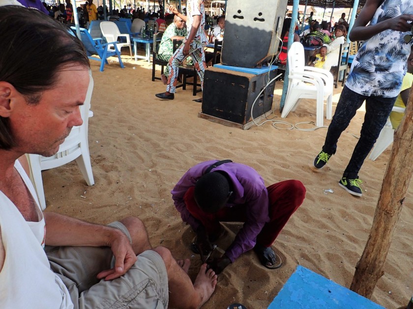 The world's best mani-pedi service in Cotonou, Benin