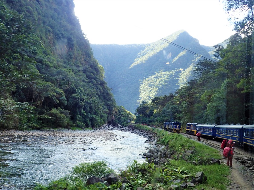 On the way to Machu Picchu on Peru Rail