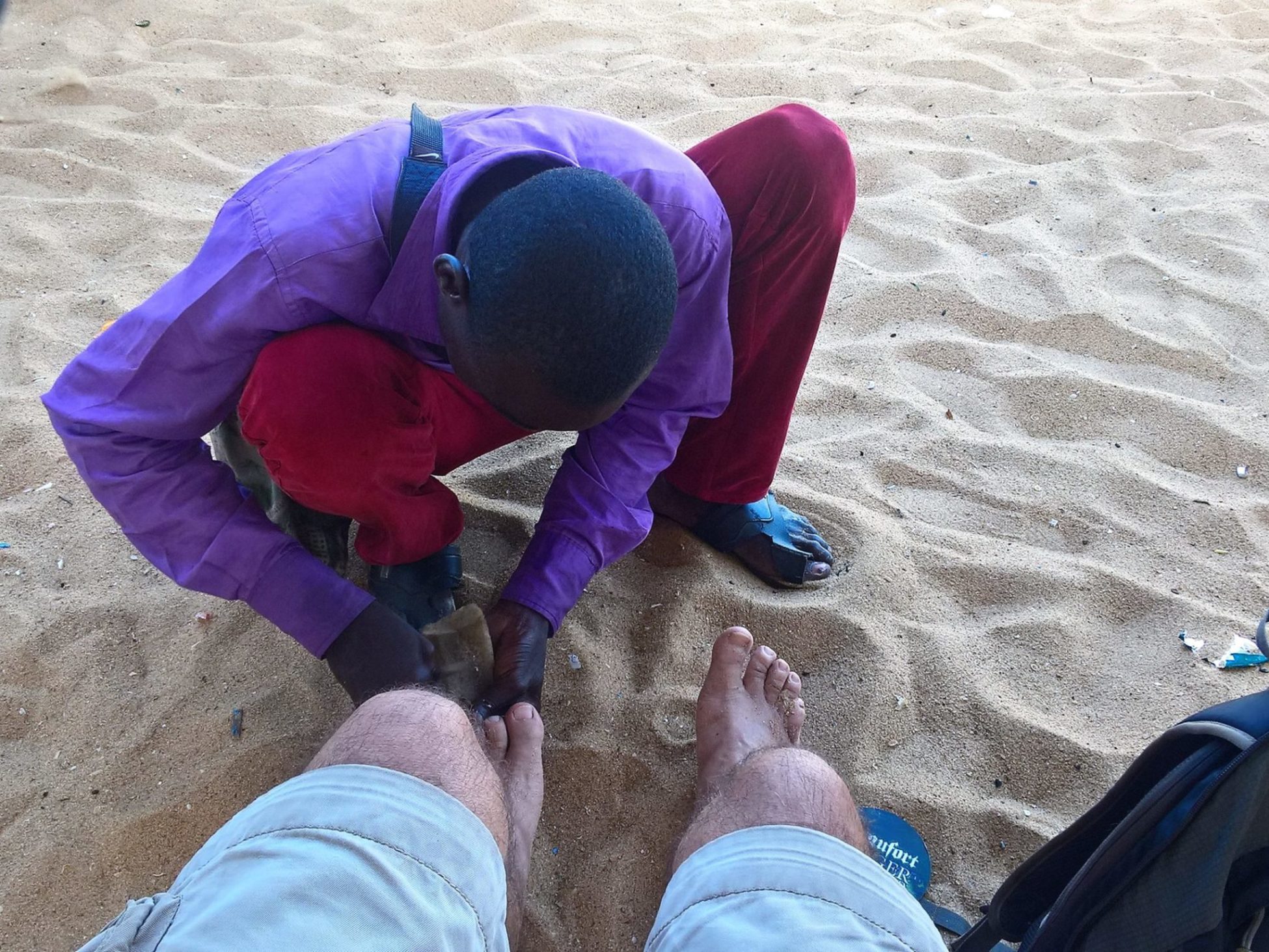 The world's best mani-pedi service in Cotonou, Benin